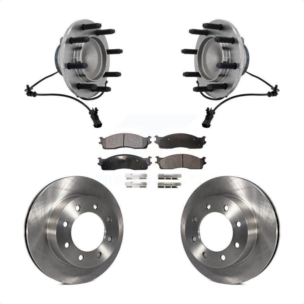 Kit de plaquettes de Rotor de frein à disque, ensemble de roulements de moyeu avant pour Dodge Ram 1500 3500 250