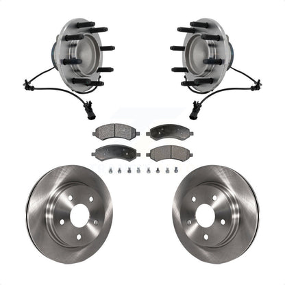 Kit de plaquettes de Rotor de frein, roulement de moyeu avant, pour Dodge Ram 1500 07-08, avec roue à 8 écrous