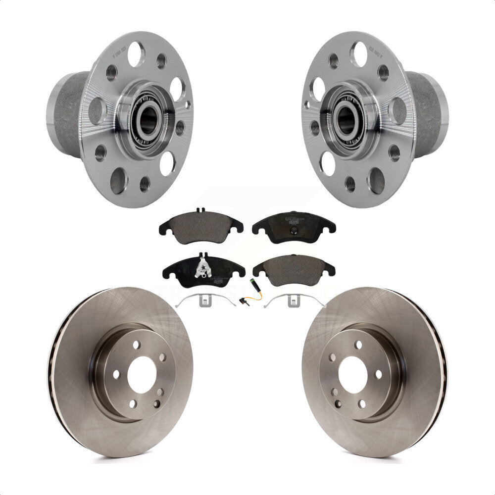 Kit de Rotor et plaquettes de frein, roulement de moyeu avant, pour Mercedes-Benz E350 C350 C300 SLC30