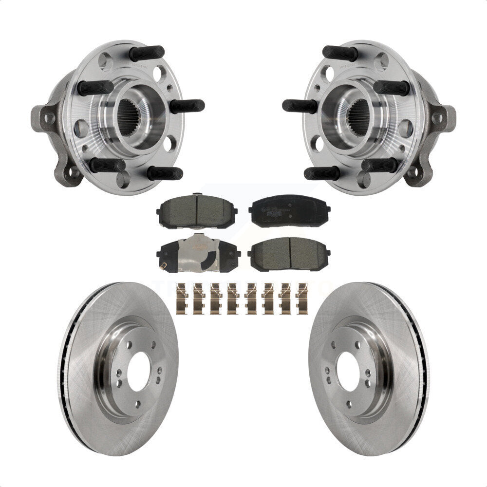 Kit de Rotor et plaquettes de frein à disque, ensemble de roulements de moyeu avant, pour Hyundai Sonata Kia K