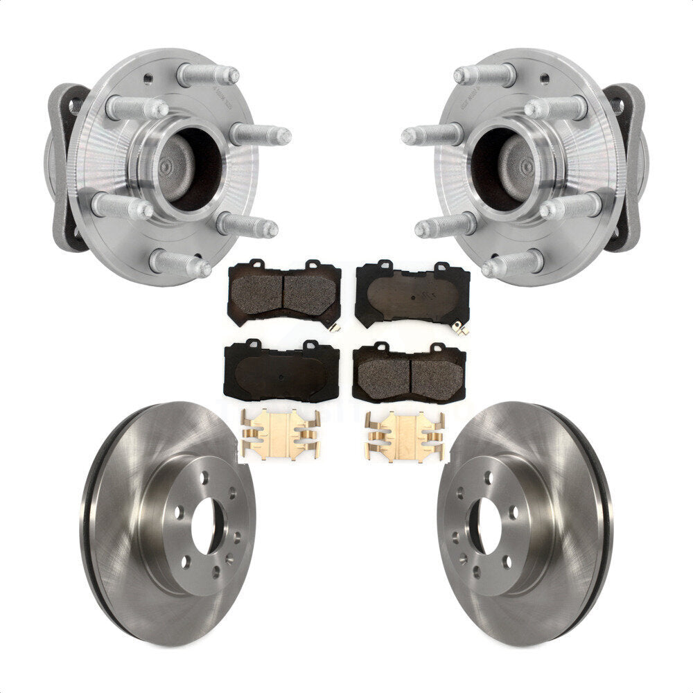 Kit de plaquettes de Rotor de frein à disque, roulement de moyeu avant, pour Chevrolet Colorado GMC Canyon RW