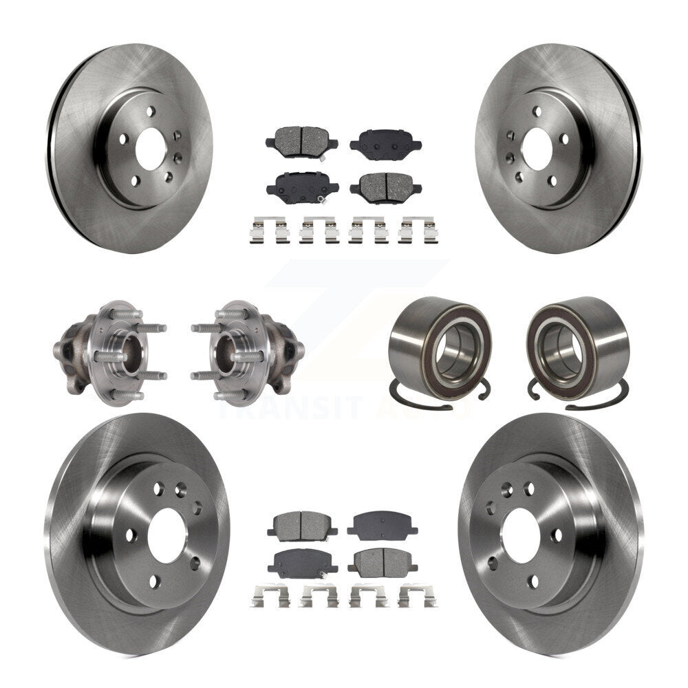 Kit de plaquettes de Rotor de frein, roulement de moyeu avant et arrière (10 pièces) pour Buick Encore Chevrolet FW