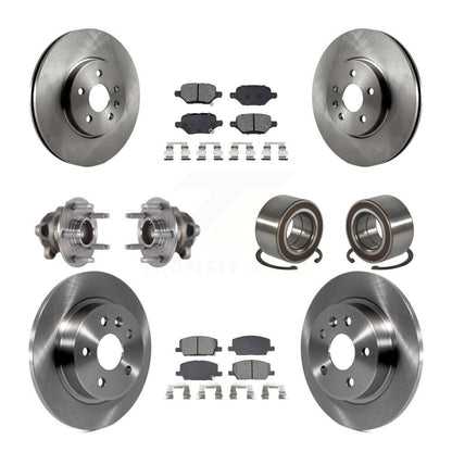 Kit de plaquettes de Rotor de frein, roulement de moyeu avant et arrière (10 pièces) pour Buick Encore Chevrolet FW