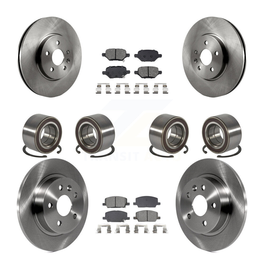 Kit de rotors et plaquettes de frein à roulement avant et arrière (10 pièces) pour Buick Encore Chevrolet Tra
