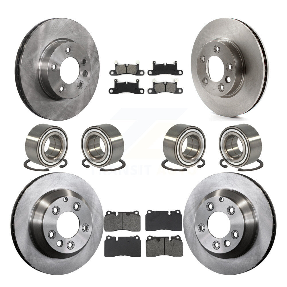 Kit de rotors et plaquettes de frein à disque, roulements avant et arrière (10 pièces) pour Volkswagen Touare