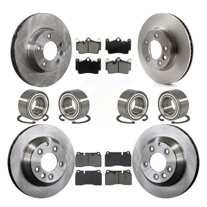 Kit de rotors et plaquettes de frein à disque, roulements avant et arrière (10 pièces) pour Volkswagen Touare
