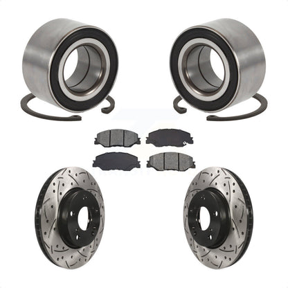 Kit de plaquettes de Rotor de frein, roulement de roue avant, fente percée, pour Honda Insigh 2019 – 2022