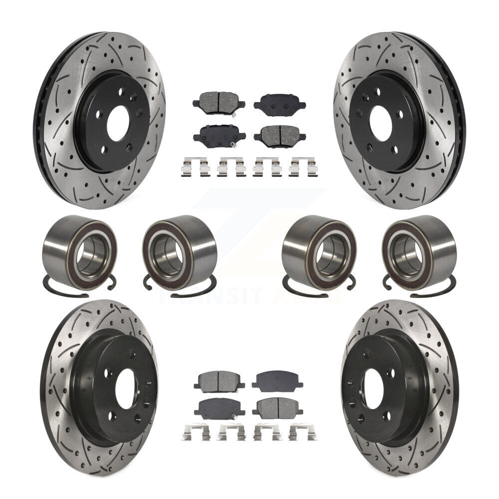 Kit de plaquettes de Rotor de frein enduites de roulement avant et arrière (10 pièces) pour Buick Encore Chevrole