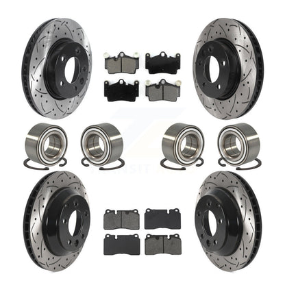 Kit de plaquettes de Rotor de frein à disque revêtu de roulement avant et arrière (10 pièces) pour Volkswagen Touare