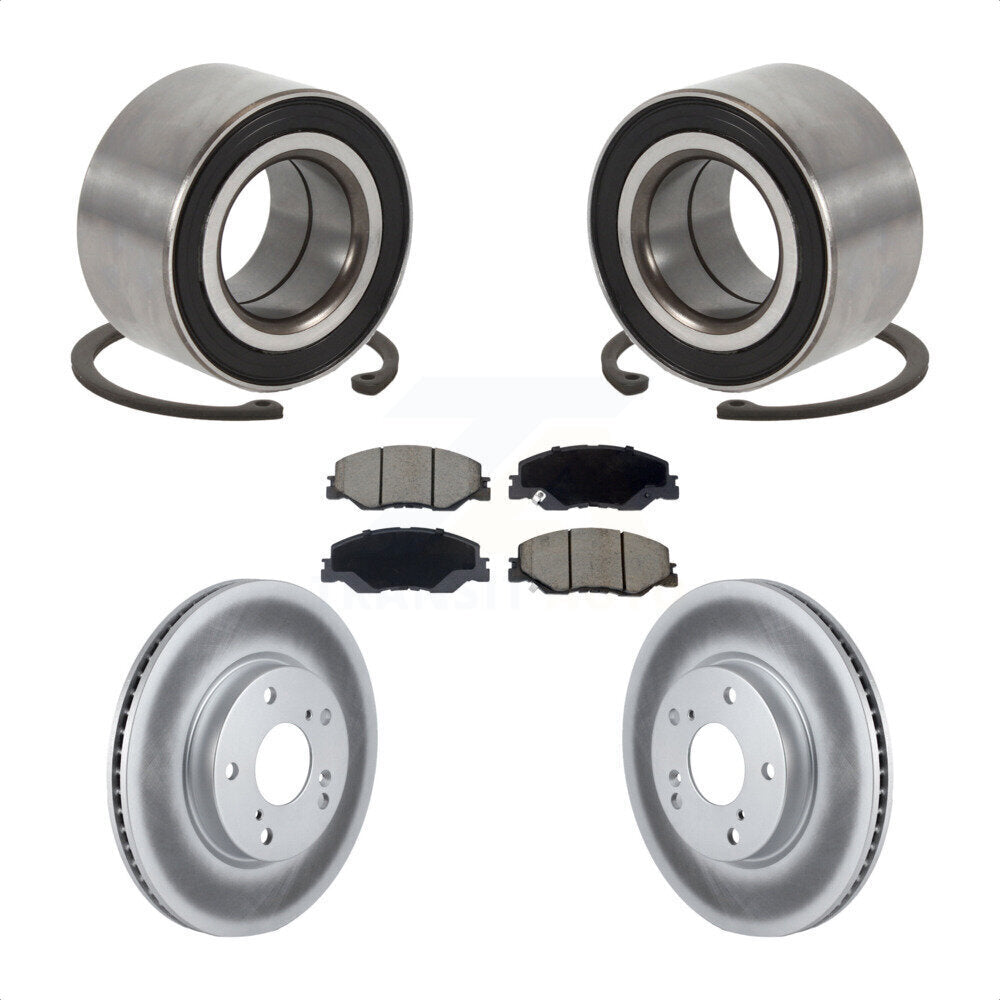 Kit de plaquettes de Rotor de frein à disque enduit de roulement de roue avant pour Honda Insigh 2019 – 2022