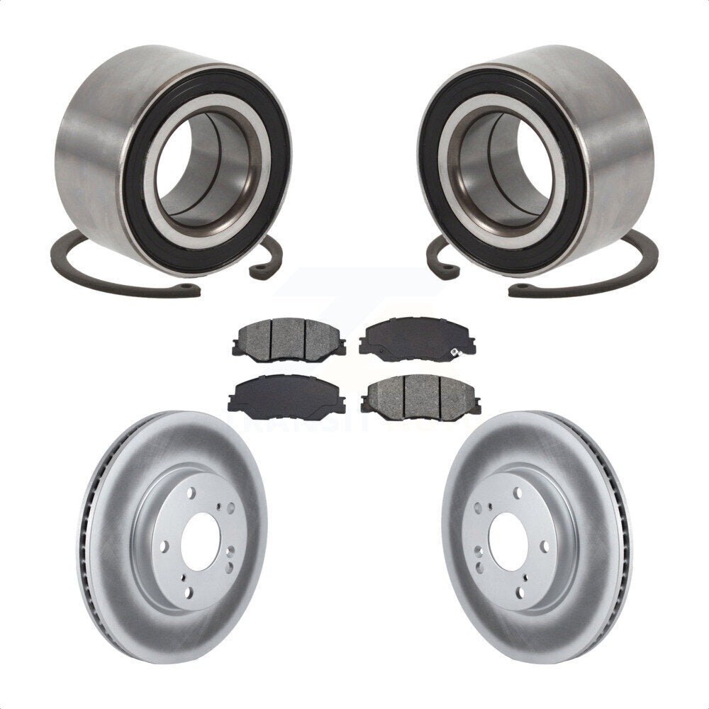 Kit de plaquettes de Rotor de frein à disque enduit de roulement de roue avant pour Honda Insigh 2019 – 2022