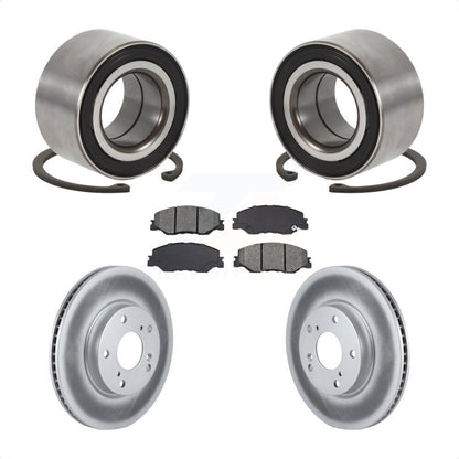 Kit de plaquettes de Rotor de frein à disque enduit de roulement de roue avant pour Honda Insigh 2019 – 2022