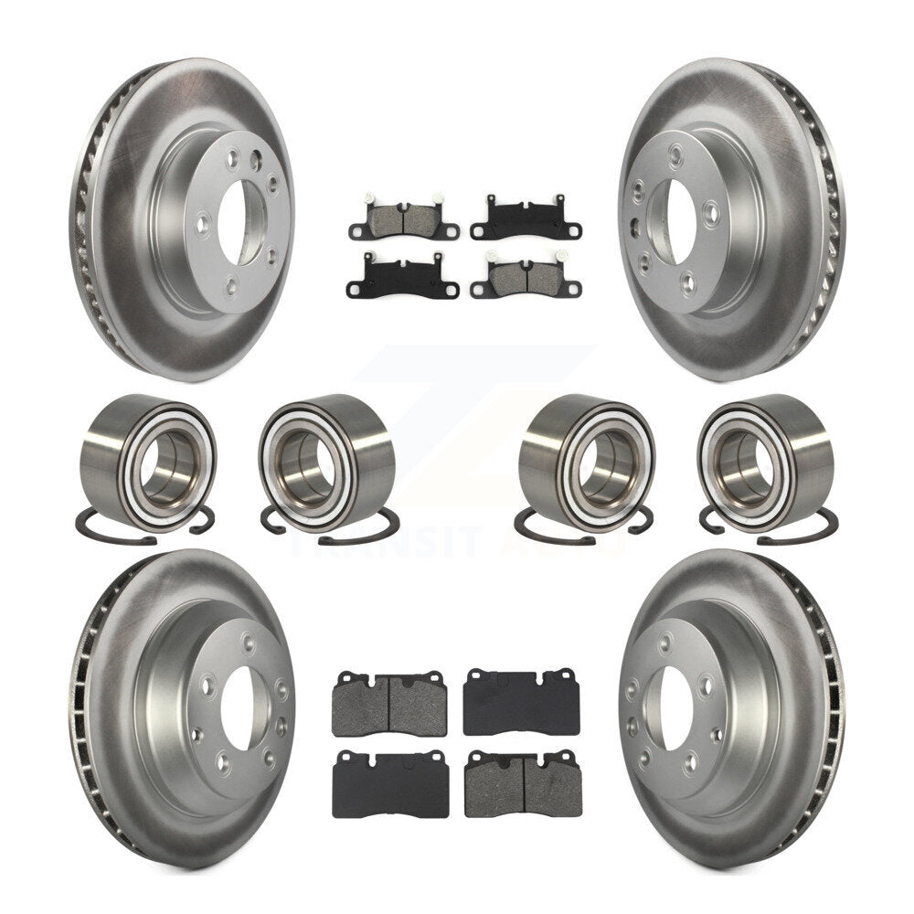 Kit de plaquettes de Rotor de frein à disque revêtu de roulement avant et arrière (10 pièces) pour Volkswagen Touare