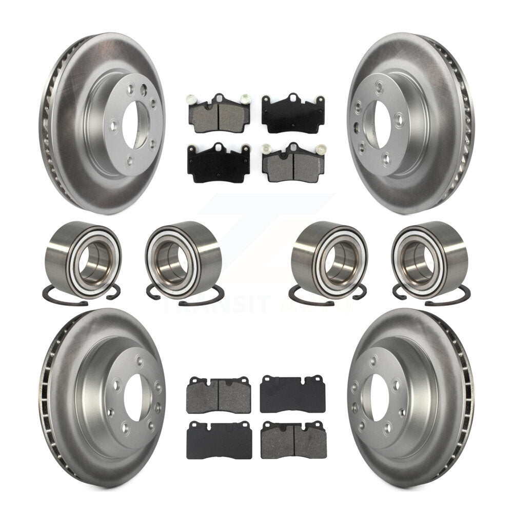 Kit de plaquettes de Rotor de frein à disque revêtu de roulement avant et arrière (10 pièces) pour Volkswagen Touare