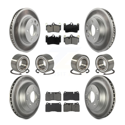 Kit de plaquettes de Rotor de frein à disque revêtu de roulement avant et arrière (10 pièces) pour Volkswagen Touare