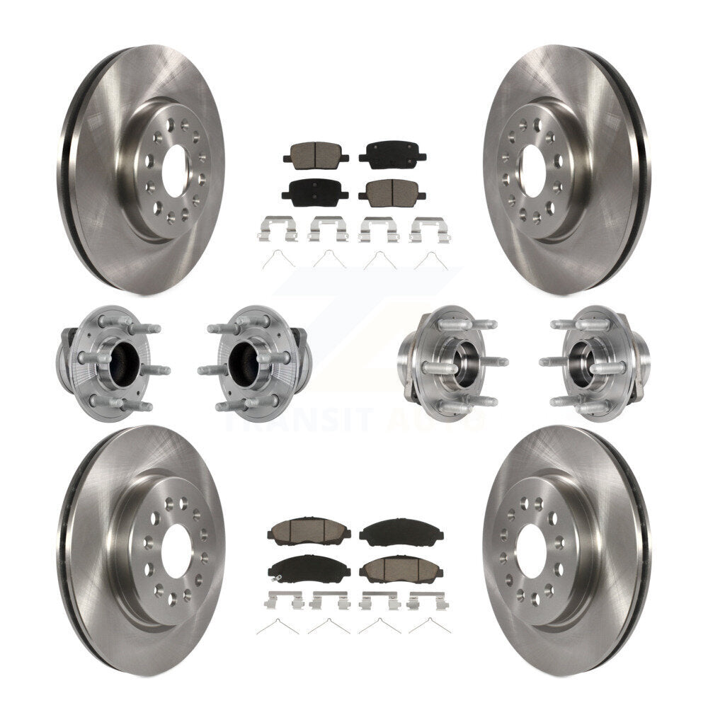 Kit de plaquettes de Rotor de frein, roulement de moyeu avant et arrière (10 pièces) pour Chevrolet Traverse GMC FW