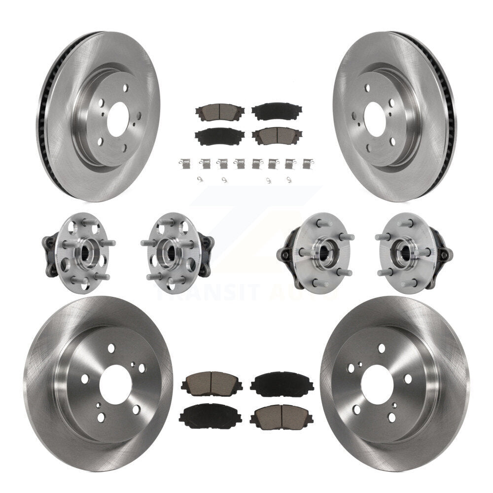 Kit de Rotor et de plaquettes de frein à disque, roulement de moyeu avant et arrière (10 pièces) pour Toyota RAV4 Venz