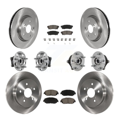 Kit de Rotor et de plaquettes de frein à disque, roulement de moyeu avant et arrière (10 pièces) pour Toyota RAV4 Venz