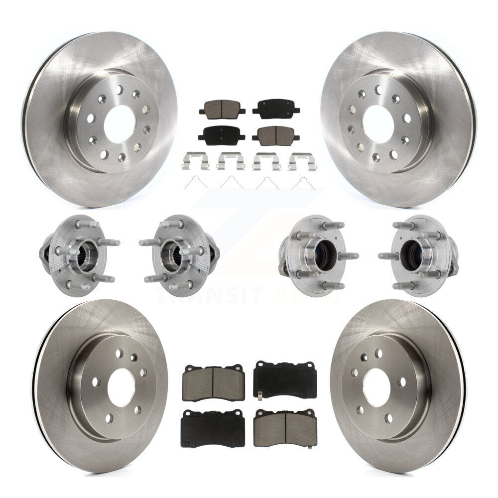 Kit de plaquettes de Rotor de frein, roulement de moyeu avant et arrière (10 pièces) pour Chevrolet Camaro Cadilla