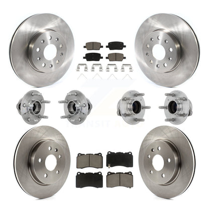 Kit de plaquettes de Rotor de frein, roulement de moyeu avant et arrière (10 pièces) pour Chevrolet Camaro Cadilla