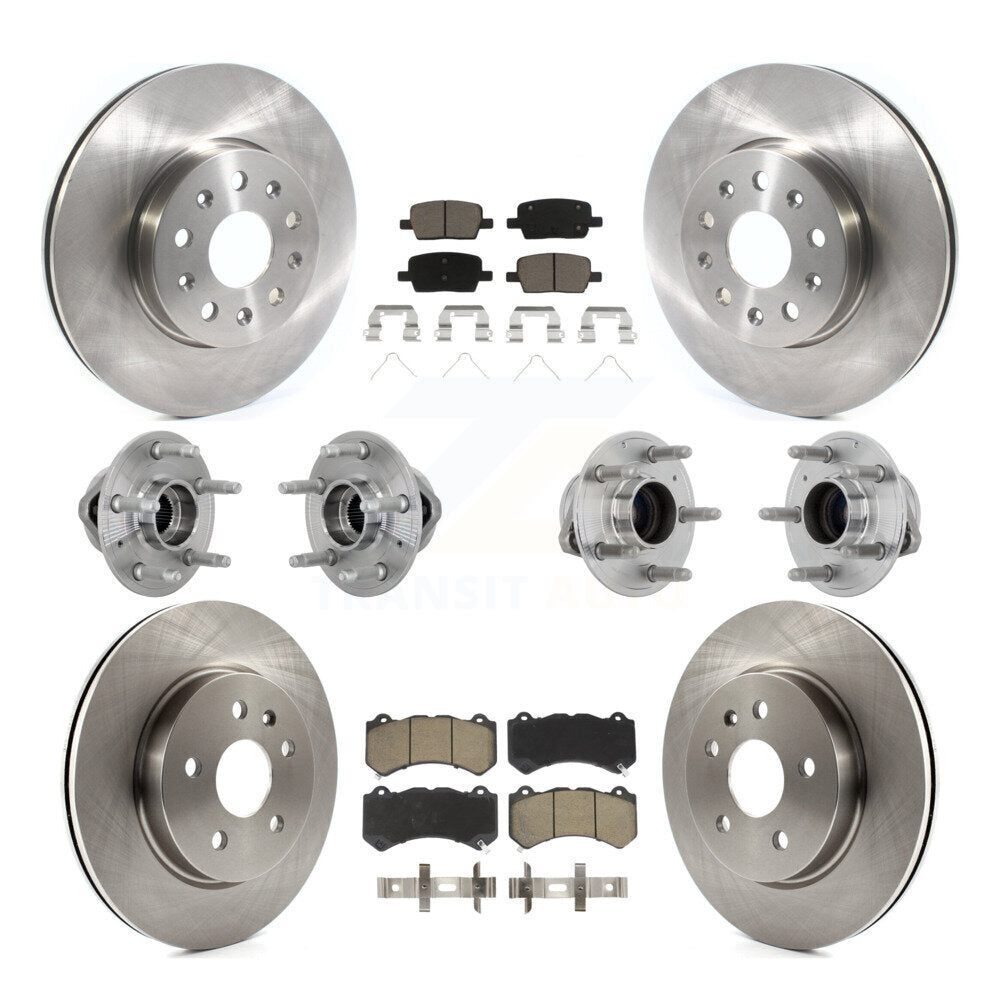 Kit de Rotor et de plaquettes de frein, roulement de moyeu avant et arrière (10 pièces) pour Chevrolet Camaro LT L