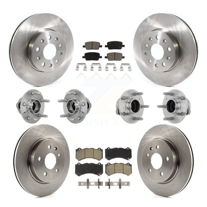 Kit de Rotor et de plaquettes de frein, roulement de moyeu avant et arrière (10 pièces) pour Chevrolet Camaro LT L
