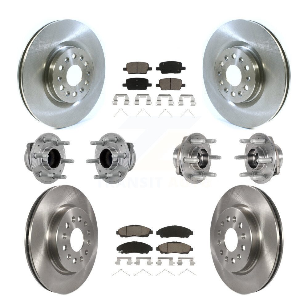 Kit de plaquettes de Rotor de frein, roulement de moyeu avant et arrière (10 pièces) pour Cadillac XT5 Buick Enclav