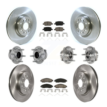 Kit de plaquettes de Rotor de frein, roulement de moyeu avant et arrière (10 pièces) pour Cadillac XT5 Buick Enclav