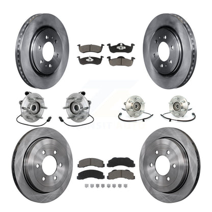 Kit de rotors et plaquettes de frein, roulement de moyeu avant et arrière (10 pièces) pour Ford Expedition Lincol