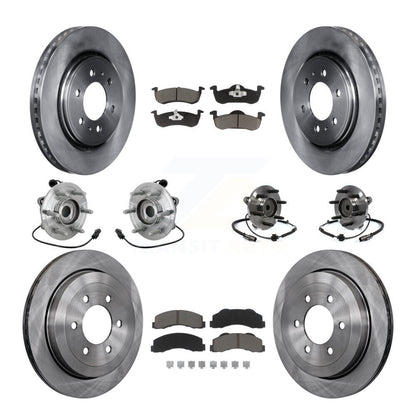 Kit de rotors et plaquettes de frein, roulement de moyeu avant et arrière (10 pièces) pour Ford Expedition Lincol