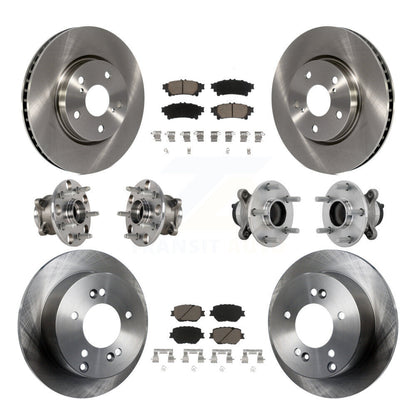 Kit de plaquettes de Rotor de frein, roulement de moyeu avant et arrière (10 pièces) pour Base Lexus IS250 avec RW