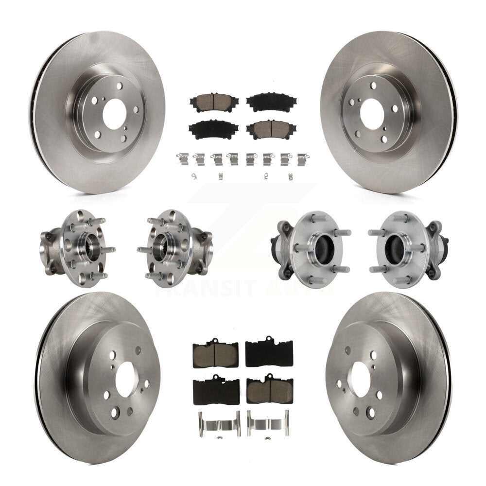 Kit de Rotor et de plaquettes de frein, roulement de moyeu avant et arrière (10 pièces) pour Lexus IS300 IS350 IS200