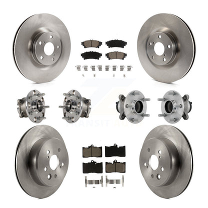 Kit de Rotor et de plaquettes de frein, roulement de moyeu avant et arrière (10 pièces) pour Lexus IS300 IS350 IS200