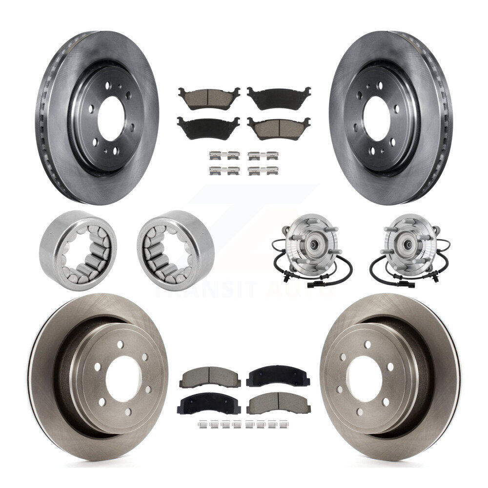 Kit de Rotor de frein et de patins de roulement de moyeu avant et arrière (10 pièces) pour Ford F-150 Rapto