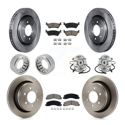 Kit de Rotor de frein et de patins de roulement de moyeu avant et arrière (10 pièces) pour Ford F-150 Rapto