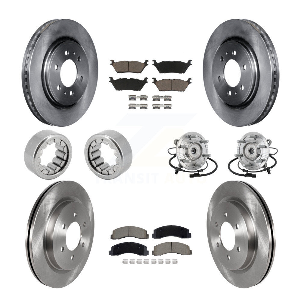Kit de Rotor de frein et de patins de roulement de moyeu avant et arrière (10 pièces) pour Ford F-150 Rapto