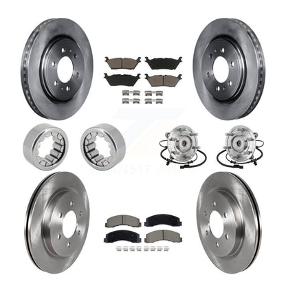 Kit de Rotor de frein et de patins de roulement de moyeu avant et arrière (10 pièces) pour Ford F-150 Rapto