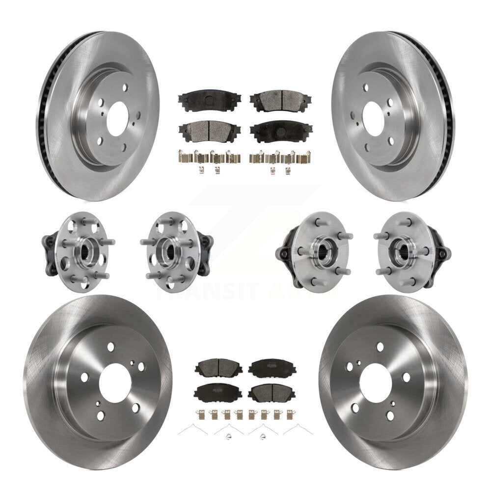 Kit de Rotor et de plaquettes de frein à disque, roulement de moyeu avant et arrière (10 pièces) pour Toyota RAV4 Venz
