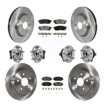 Kit de Rotor et de plaquettes de frein à disque, roulement de moyeu avant et arrière (10 pièces) pour Toyota RAV4 Venz