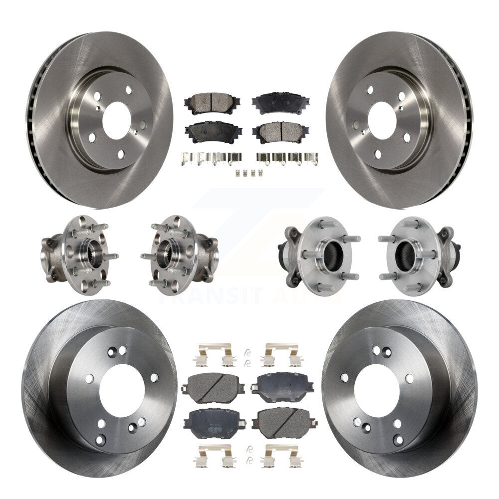 Kit de plaquettes de Rotor de frein, roulement de moyeu avant et arrière (10 pièces) pour Base Lexus IS250 avec RW