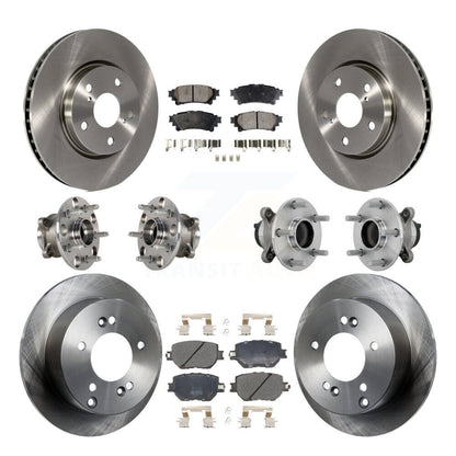Kit de plaquettes de Rotor de frein, roulement de moyeu avant et arrière (10 pièces) pour Base Lexus IS250 avec RW