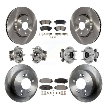 Kit de plaquettes de Rotor de frein, roulement de moyeu avant et arrière (10 pièces) pour Base Lexus IS250 avec RW