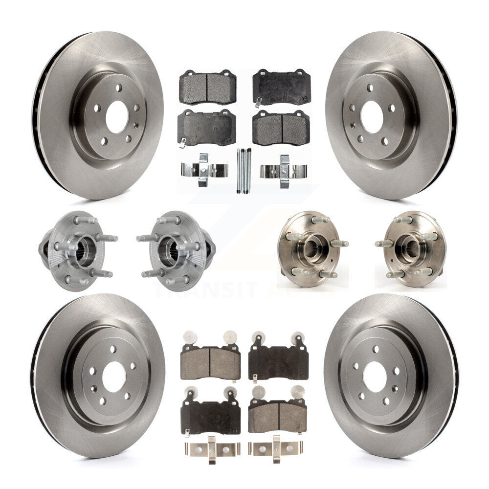 Kit de Rotor et plaquettes de frein à disque, roulement de moyeu avant et arrière (10 pièces) pour Chevrolet Camar