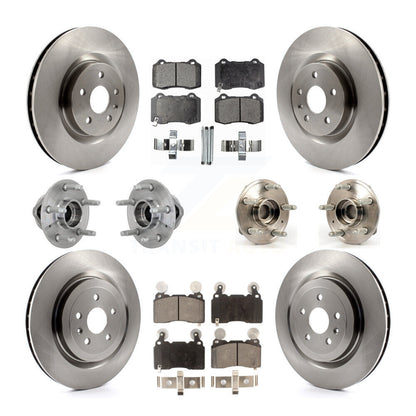 Kit de Rotor et plaquettes de frein à disque, roulement de moyeu avant et arrière (10 pièces) pour Chevrolet Camar
