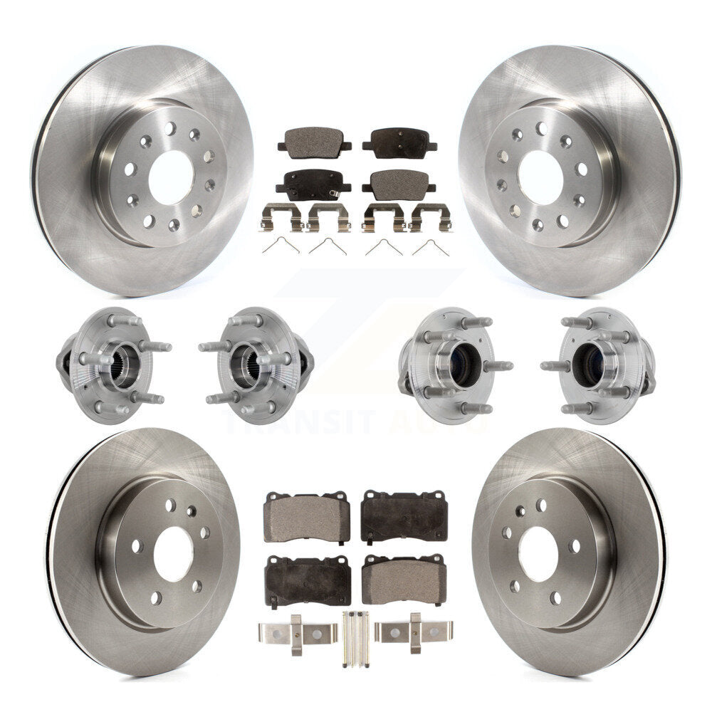 Kit de plaquettes de Rotor de frein, roulement de moyeu avant et arrière (10 pièces) pour Chevrolet Camaro Cadilla