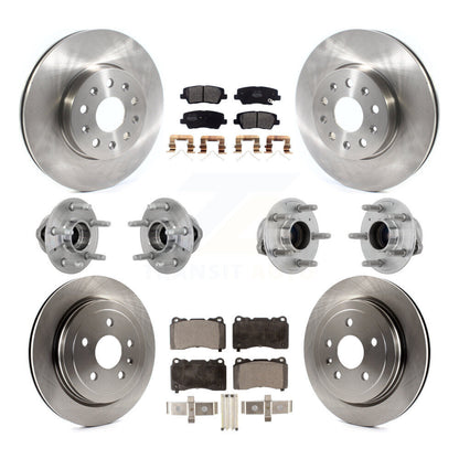 Kit de rotors et plaquettes de frein à disque, roulements de moyeu avant et arrière (10 pièces) pour Cadillac CTS