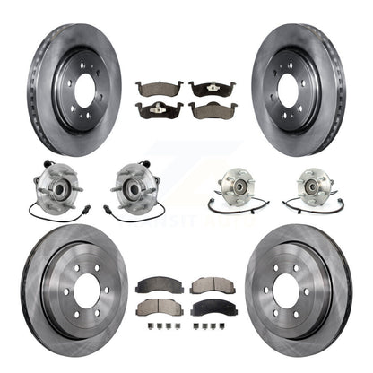 Kit de rotors et plaquettes de frein, roulement de moyeu avant et arrière (10 pièces) pour Ford Expedition Lincol
