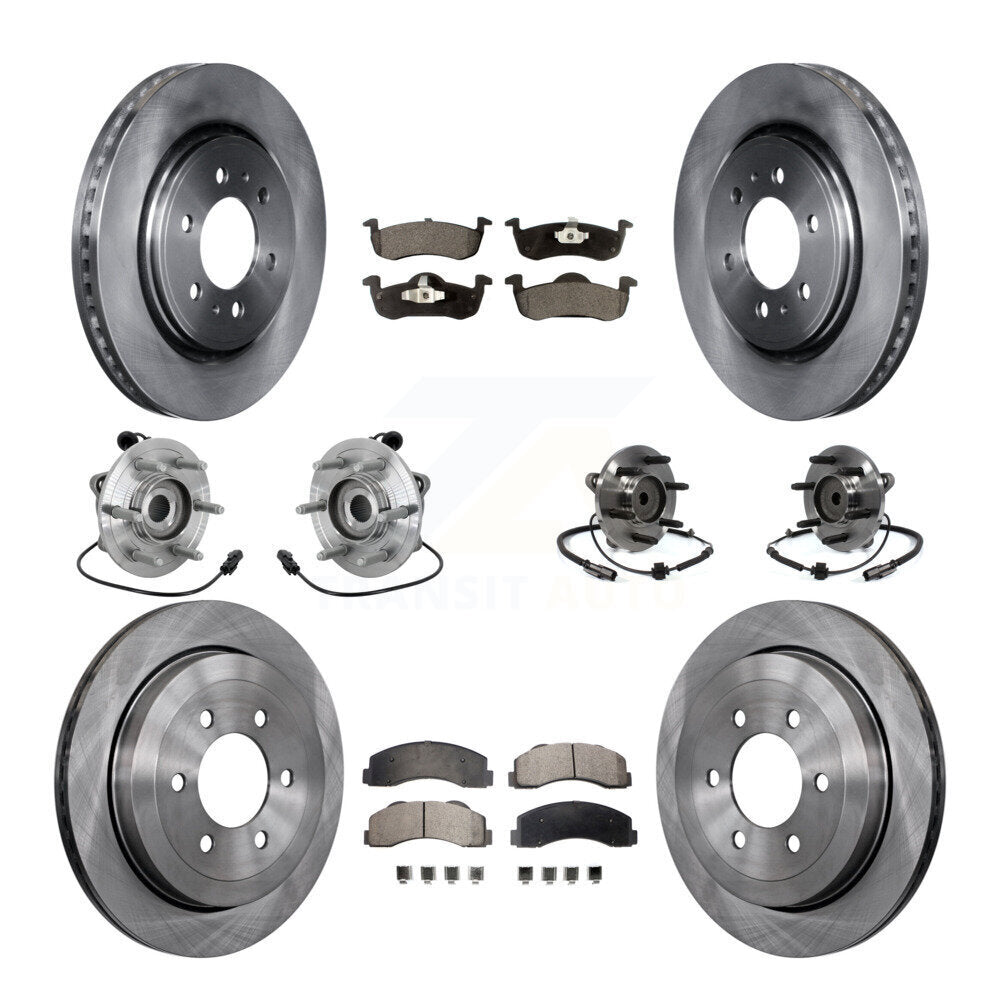 Kit de rotors et plaquettes de frein, roulement de moyeu avant et arrière (10 pièces) pour Ford Expedition Lincol