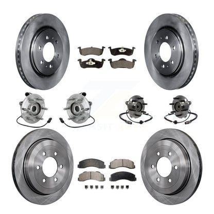Kit de rotors et plaquettes de frein, roulement de moyeu avant et arrière (10 pièces) pour Ford Expedition Lincol