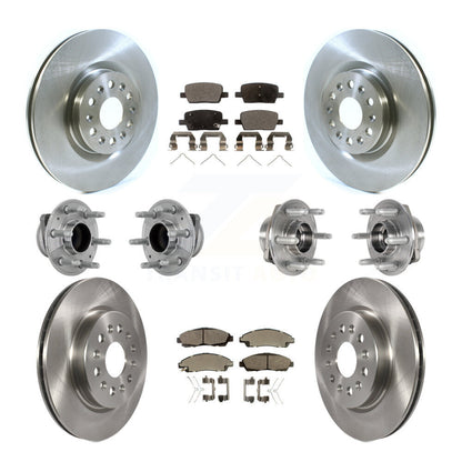 Kit de plaquettes de Rotor de frein, roulement de moyeu avant et arrière (10 pièces) pour Cadillac XT5 Buick Enclav